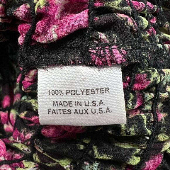 Misa Los Angeles Celina Floral Ruffle Smocked Mini Dress Size Medium - Picture 6 of 12